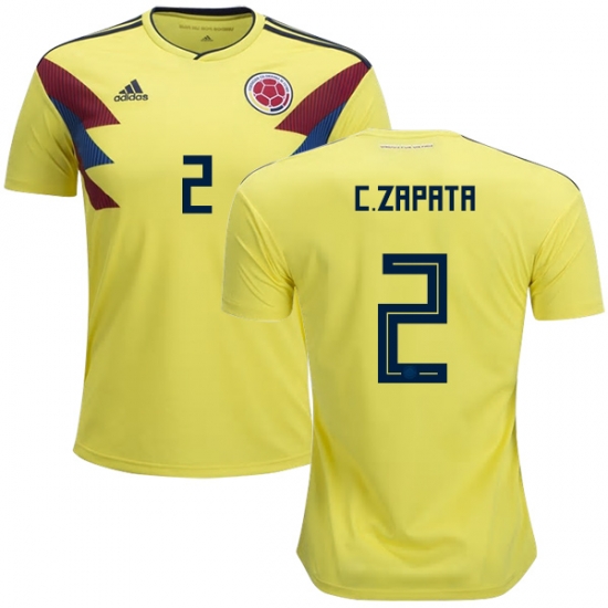 Colombia 2018 World Cup CRISTIAN ZAPATA 2 Home Shirt Soccer Jersey - Click Image to Close