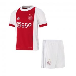 Ajax 2017/18 Home Kids Soccer Kit Children Shirt And Shorts