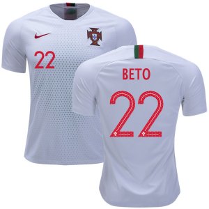 Portugal 2018 World Cup BETO 22 Away Shirt Soccer Jersey
