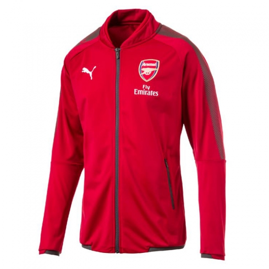Arsenal 2017/18 Red Jacket - Click Image to Close