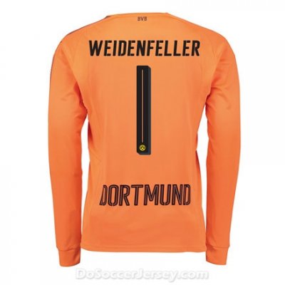 Borussia Dortmund 2017/18 Away Goalkeeper Weidenfeller #1 LS Soccer Shirt