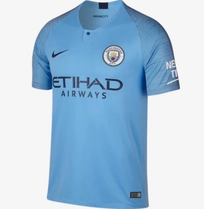 Manchester City 2018/19 Home Shirt Soccer Jersey