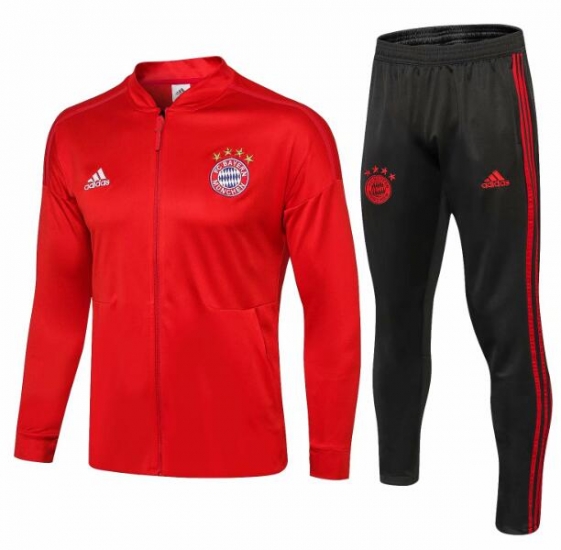 Bayern Munich 2018/19 Red ZNE Training Suit (Jacket+Trouser) - Click Image to Close