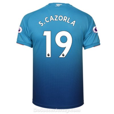Arsenal 2017/18 Away S.CAZORLA #19 Shirt Soccer Jersey