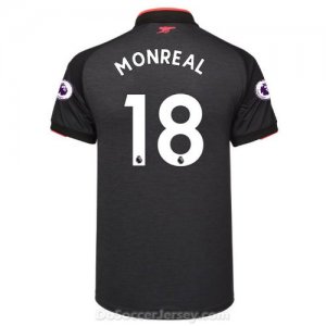 Arsenal 2017/18 Third MONREAL #18 Shirt Soccer Jersey
