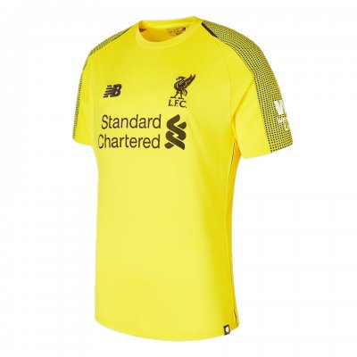 Liverpool 2018/19 Goalkeeper Shirt Yellow Soccer Jersey Men