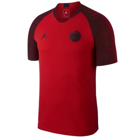 PSG X Jordan 2018/19 Red Pre-Match Training Shirt - Click Image to Close