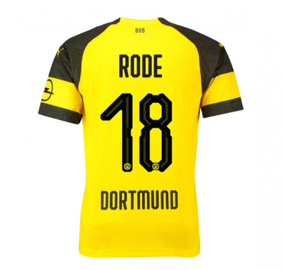 Borussia Dortmund 2018/19 Rode 18 Home Shirt Soccer Jersey