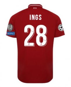 Liverpool 2018/19 Home INGS Shirt UCL Soccer Jersey