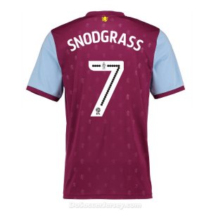 Aston Villa 2017/18 Home Snodgrass #7 Shirt Soccer Jersey