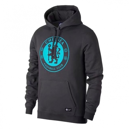 Chelsea 2017/18 Black Core Hoodie - Click Image to Close