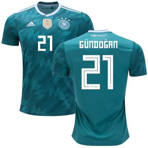 Germany 2018 World Cup ILKAY GUNDOGAN 21 Away Shirt Soccer Jersey
