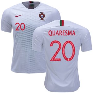 Portugal 2018 World Cup RICARDO QUARESMA 20 Away Shirt Soccer Jersey