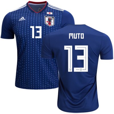Japan 2018 World Cup YOSHINORI MUTO 13 Home Shirt Soccer Jersey