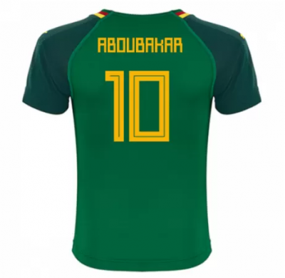 Cameroon 2018 World Cup Home Aboubakar Shirt Soccer Jersey