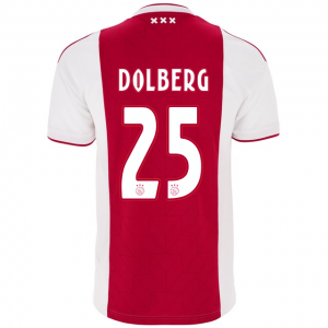Ajax 2018/19 kasper dolberg 25 Home Shirt Soccer Jersey