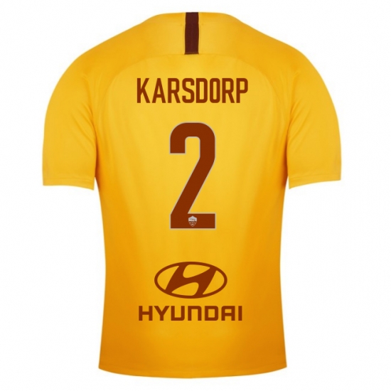 AS Roma 2018/19 KARSDORP 2 Third Shirt Soccer Jersey - Click Image to Close