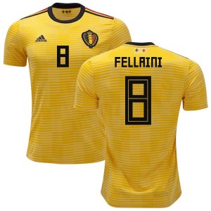 Belgium 2018 World Cup Away MAROUANE FELLAINI 8 Shirt Soccer Jersey