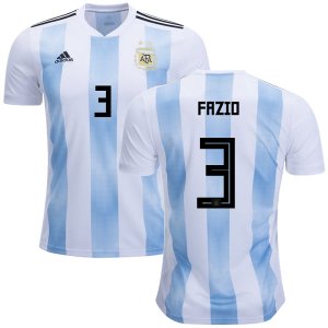 Argentina 2018 FIFA World Cup Home Federico Fazio #3 Shirt Soccer Jersey