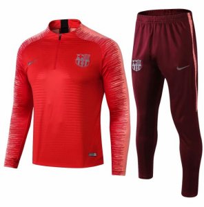 Barcelona 2018/19 Red Stripe Training Suit (Sweat shirt+Trouser)