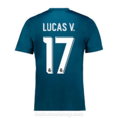 Real Madrid 2017/18 Third Lucas V. #17 Shirt Soccer Jersey