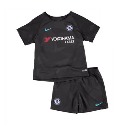 Chelsea 2017/18 Third Kids Soccer Kit Children Shirt And Shorts