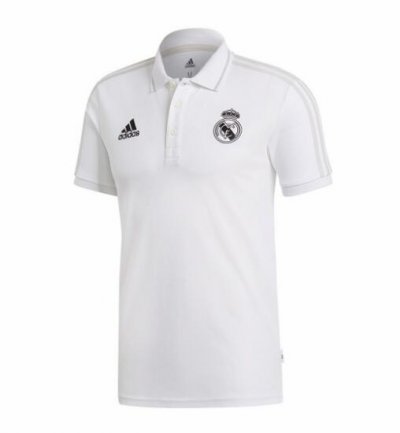 Real Madrid 2018/19 White Polo Shirt