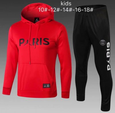 Kids PSG JORDAN 2018/19 Apricot Hoodie Training Suit