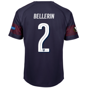 Arsenal 2018/19 Hector Bellerin 2 UEFA Europa Away Shirt Soccer Jersey