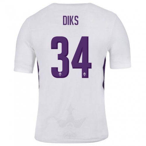 Fiorentina 2018/19 DIKS 34 Away Shirt Soccer Jersey