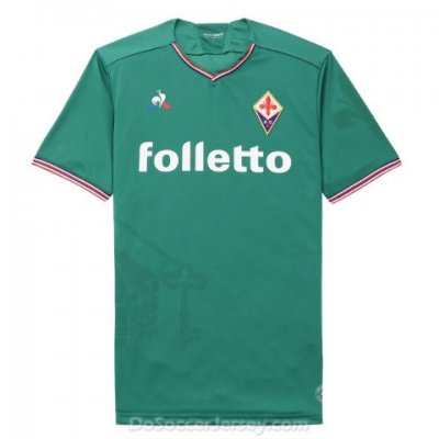 Fiorentina 2017/18 Away Green Shirt Soccer Jersey