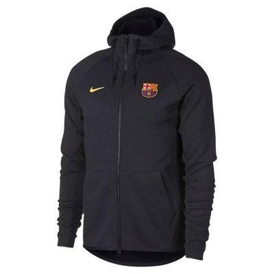 Barcelona 2017/18 Grey Full Zip Hoodie Jacket