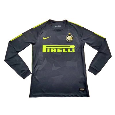 Inter Milan 2017/18 Third Long Sleeved Shirt Soccer Jersey