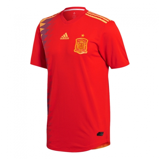 Match Version Spain 2018 World Cup Home Shirt Soccer Jersey - Click Image to Close