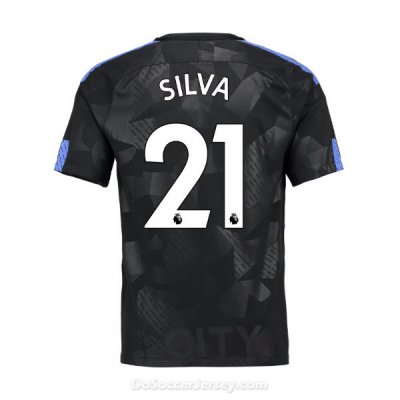 Manchester City 2017/18 Third Silva #21 Shirt Soccer Jersey
