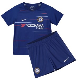 Chelsea 2018/19 Home Kids Soccer Jersey Kit Children Shirt + Shorts