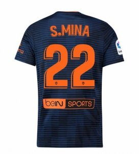 Valencia 2018/19 S. MINA 22 Away Shirt Soccer Jersey