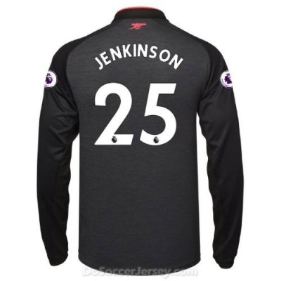Arsenal 2017/18 Third JENKINSON #25 Long Sleeved Shirt Soccer Jersey