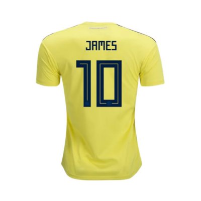 Colombia 2018 World Cup Home James Rodriguez #10 Shirt Soccer Jersey