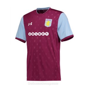 Aston Villa 2017/18 Home Shirt Soccer Jersey