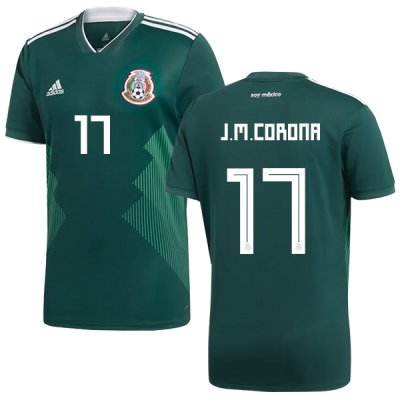 Mexico 2018 World Cup Home JESUS MANUEL CORONA 17 Shirt Soccer Jersey