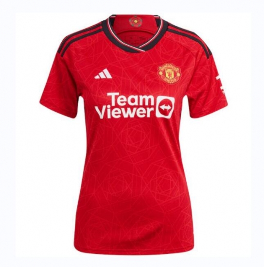 Women 2023/24 Manchester United Home Soccer Jersey - Click Image to Close