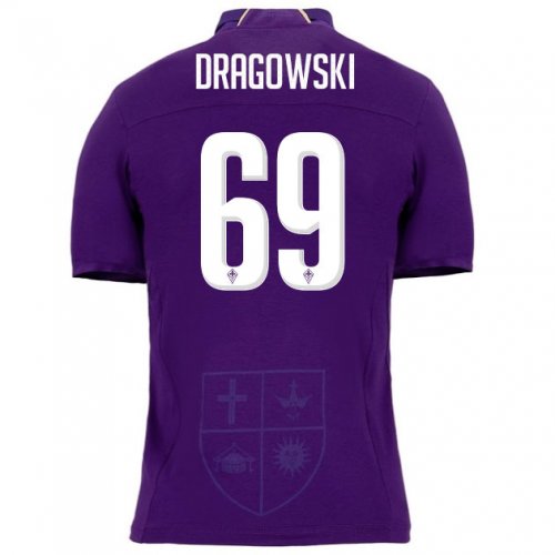 Fiorentina 2018/19 DRAGOWSKI 69 Home Shirt Soccer Jersey
