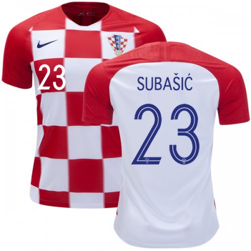 Croatia 2018 World Cup Home DANIJEL SUBASIC 23 Shirt Soccer Jersey