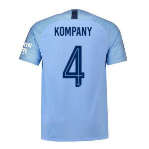 Manchester City 2018/19 Kompany 4 UCL Home Shirt Soccer Jersey
