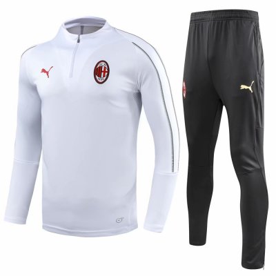 AC Milan 2018/19 White Training Suit (Shirt+Trouser)