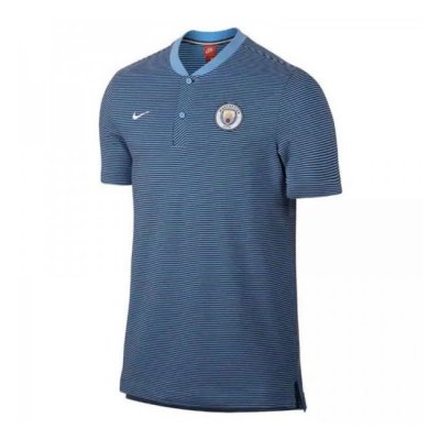 Manchester City 2017/18 Blue Polo Shirt