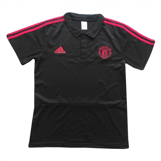 Manchester United 2018 Black Polo Shirt - Click Image to Close