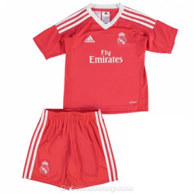 Real Madrid 2017/18 Away Kids Goalkeeper Kit Children Shirt And Shorts