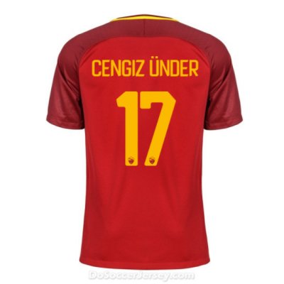 AS ROMA 2017/18 Home CENGIZ ÜNDER #17 Shirt Soccer Jersey